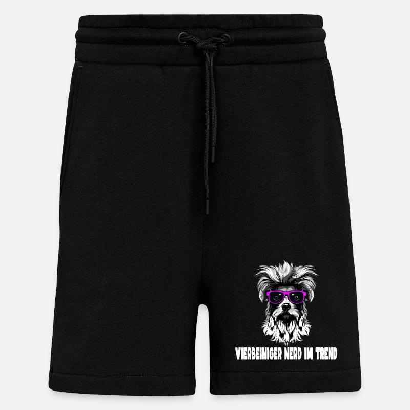 Conception pour chien - Short bio décontracté fabriqué en UE - SOLID BLACK