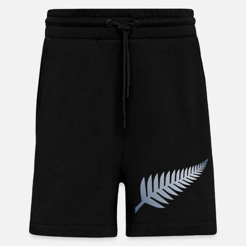 Neuseeländischer Silberfarn - Shorts - made by SPREAD - SOLID BLACK