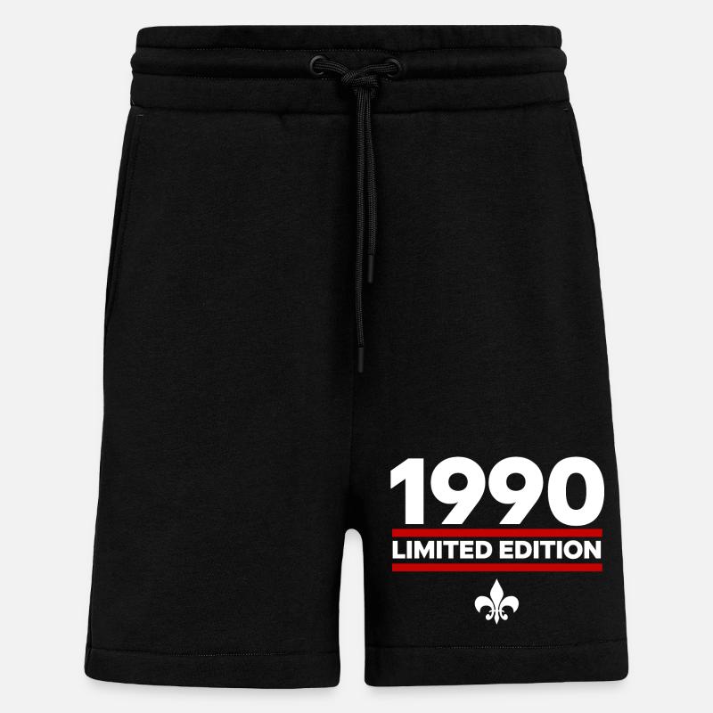 1990 Édition limitée - Short bio décontracté fabriqué en UE - SOLID BLACK