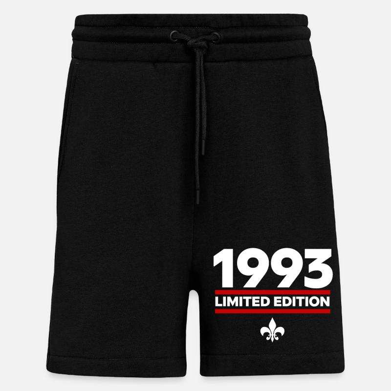 1993 Édition limitée - Short bio décontracté fabriqué en UE - SOLID BLACK