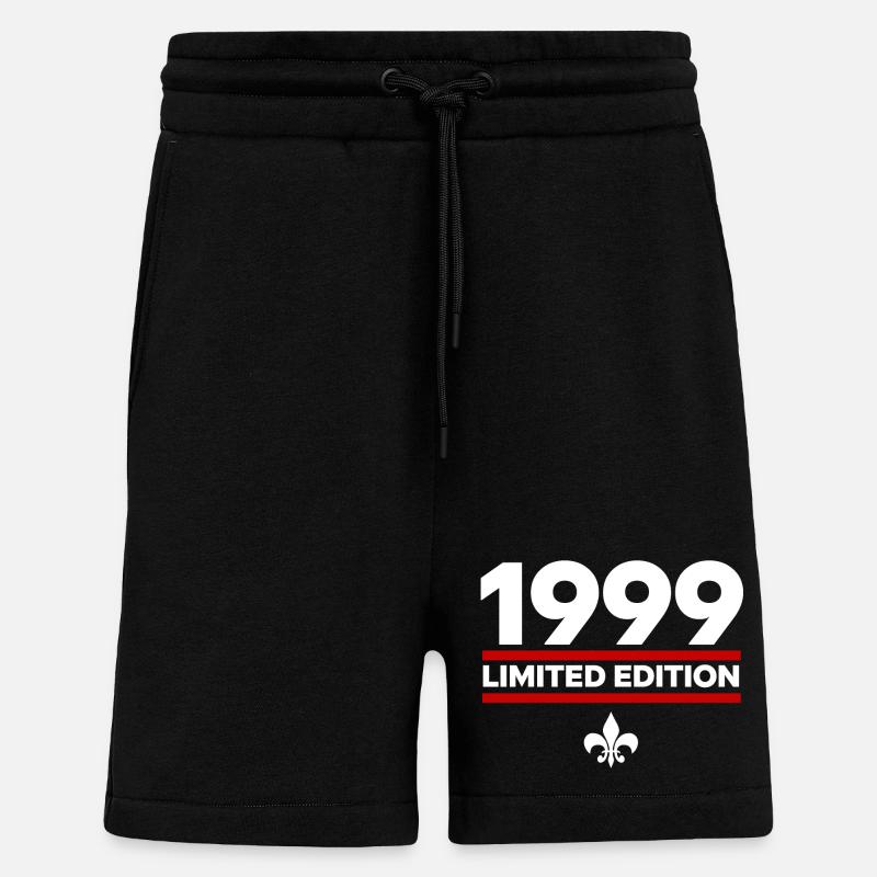 1999 Édition limitée - Short bio décontracté fabriqué en UE - SOLID BLACK