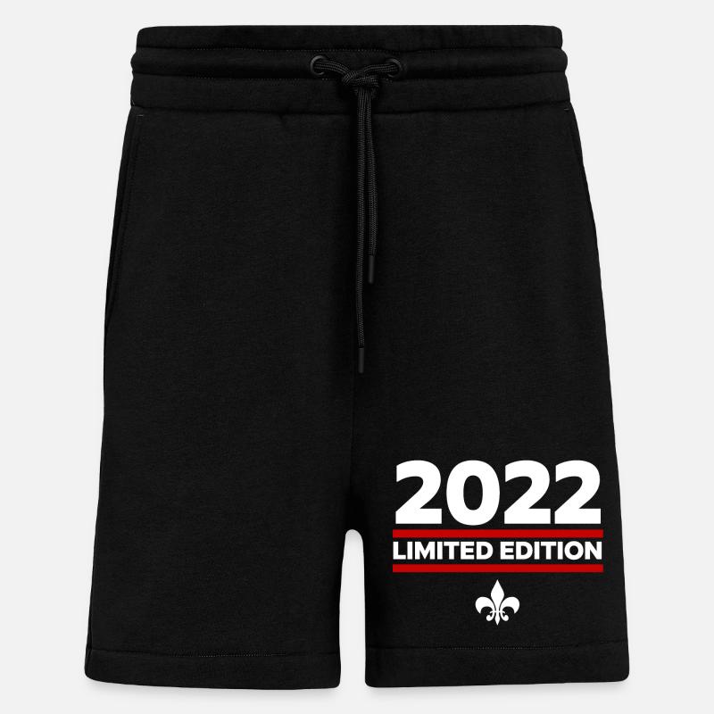 Édition limitée 2022 - Short bio décontracté fabriqué en UE - SOLID BLACK