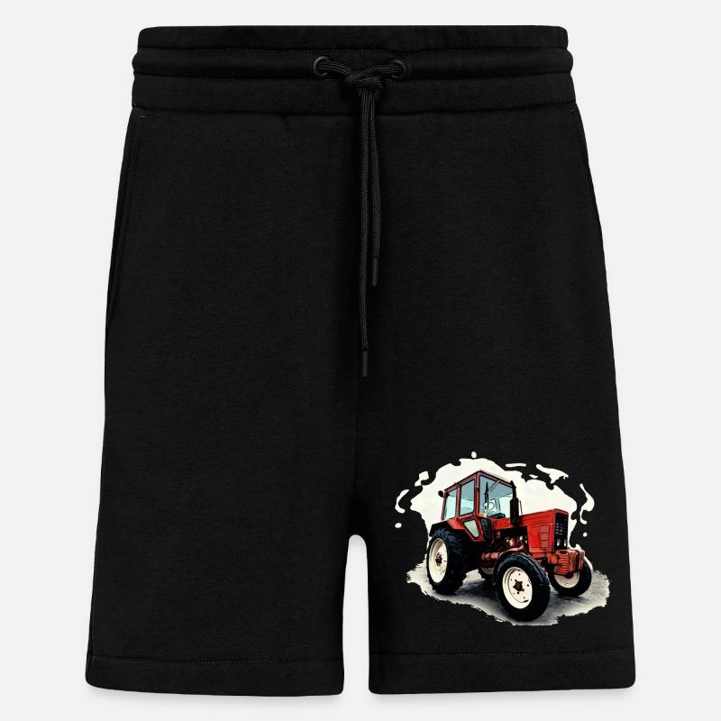 Traktor Belarus MTS 550 - Shorts - made by SPREAD - SOLID BLACK