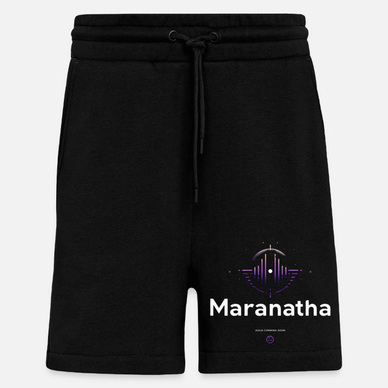 Maranatha Worship Wave - Shorts - made by SPREAD - SOLID BLACK