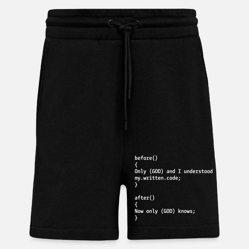 Programmierer Witz - Shorts - made by SPREAD - SOLID BLACK