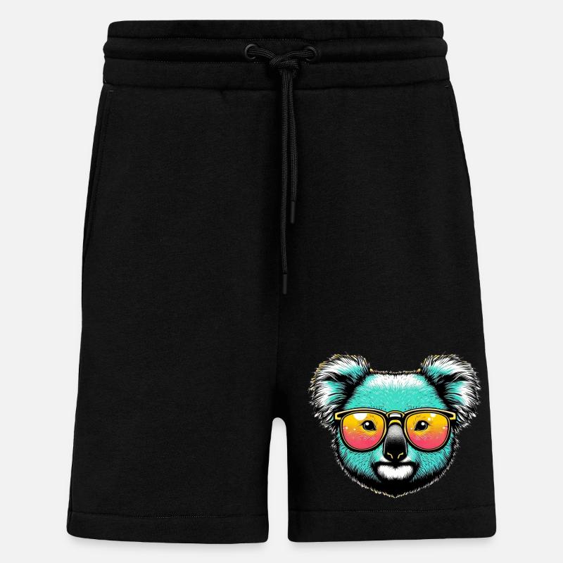 Koala - Short bio décontracté fabriqué en UE - SOLID BLACK