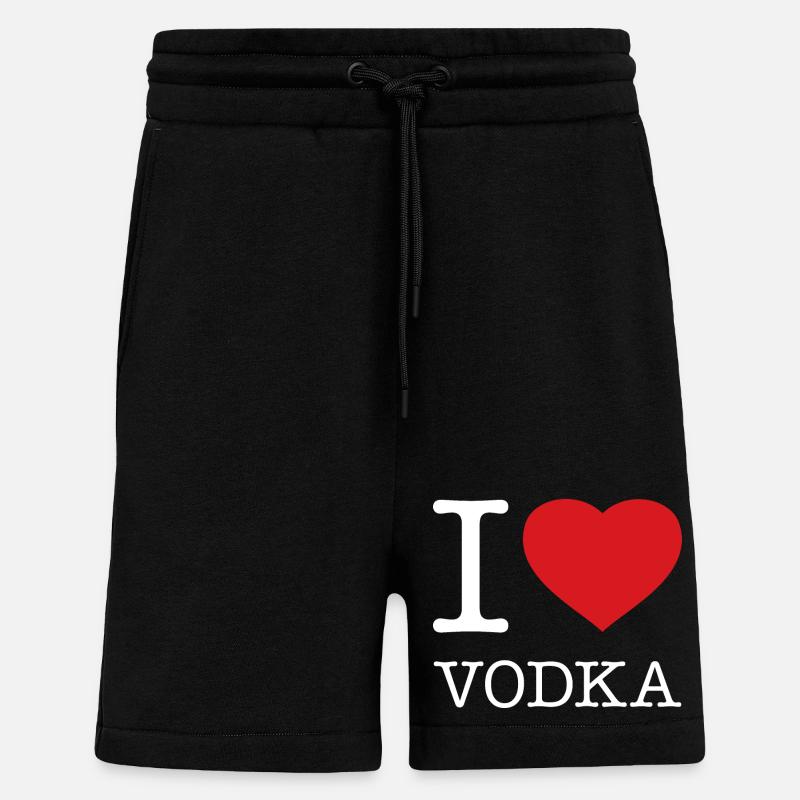 J’ADORE LA VODKA - Short bio décontracté fabriqué en UE - SOLID BLACK