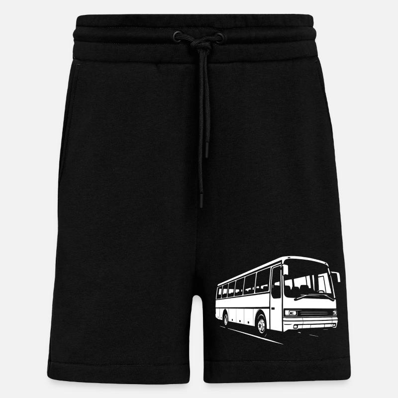 Oldschool-Fernreisebus - Shorts - made by SPREAD - SOLID BLACK