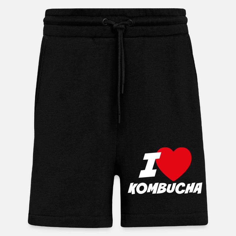 Ich liebe Kombucha - Shorts - made by SPREAD - SOLID BLACK