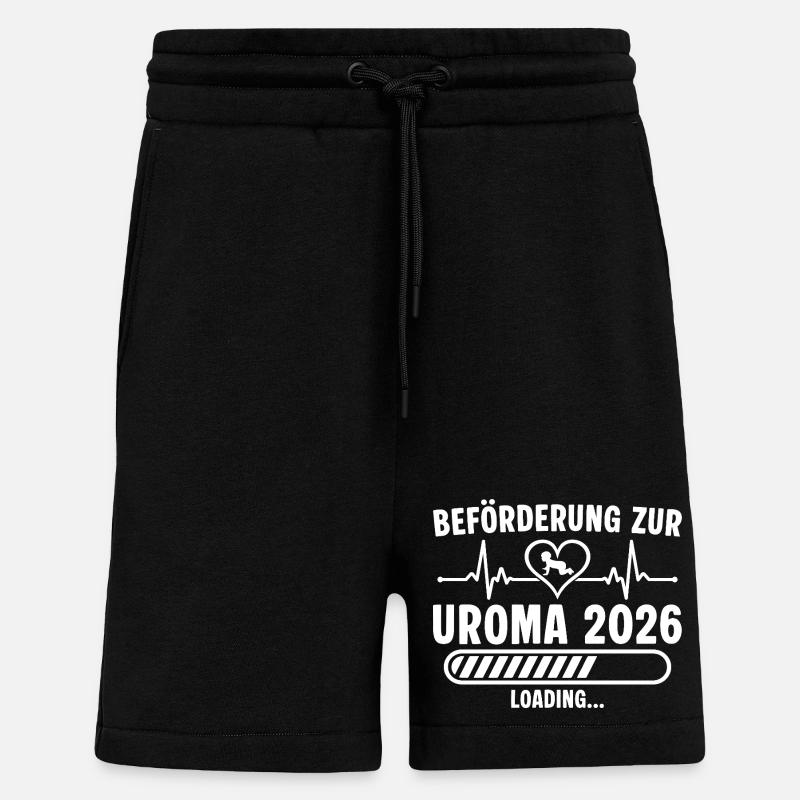 Promotion au poste d’arrière-grand-mère 2026 invitations - Short bio décontracté fabriqué en UE - SOLID BLACK