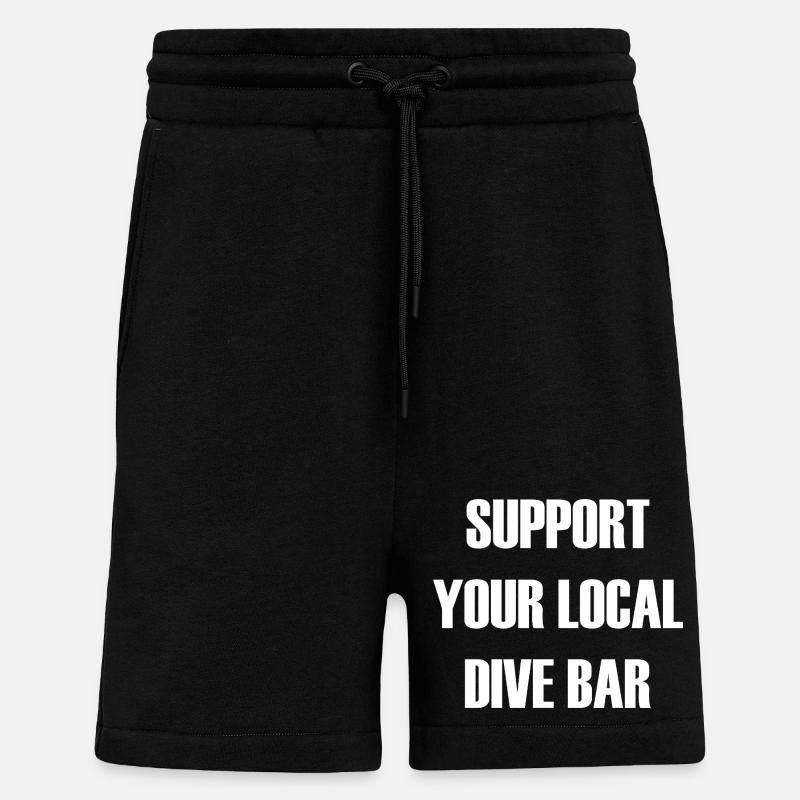 Mon pub, mes règles - Short bio décontracté fabriqué en UE - SOLID BLACK