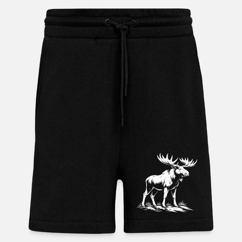 Elch Design - Shorts - made by SPREAD - SOLID BLACK