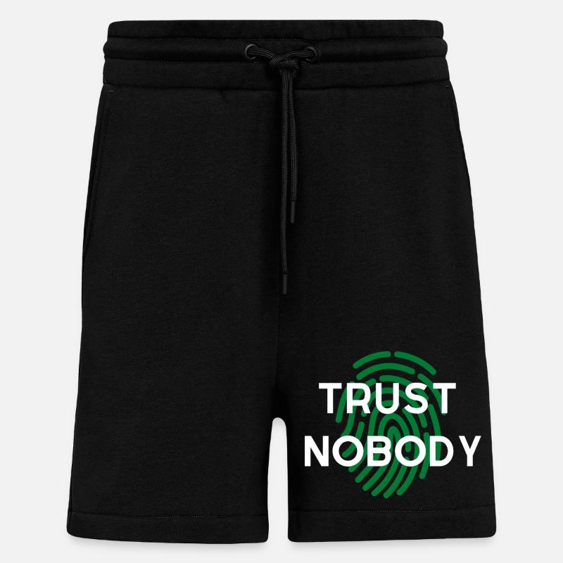 WIDM – Vertraue niemandem. - Shorts - made by SPREAD - SOLID BLACK