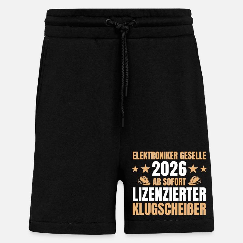 Electronics Technician Journeyman 2026 Completed Training - Shorts - made by SPREAD - SOLID BLACK