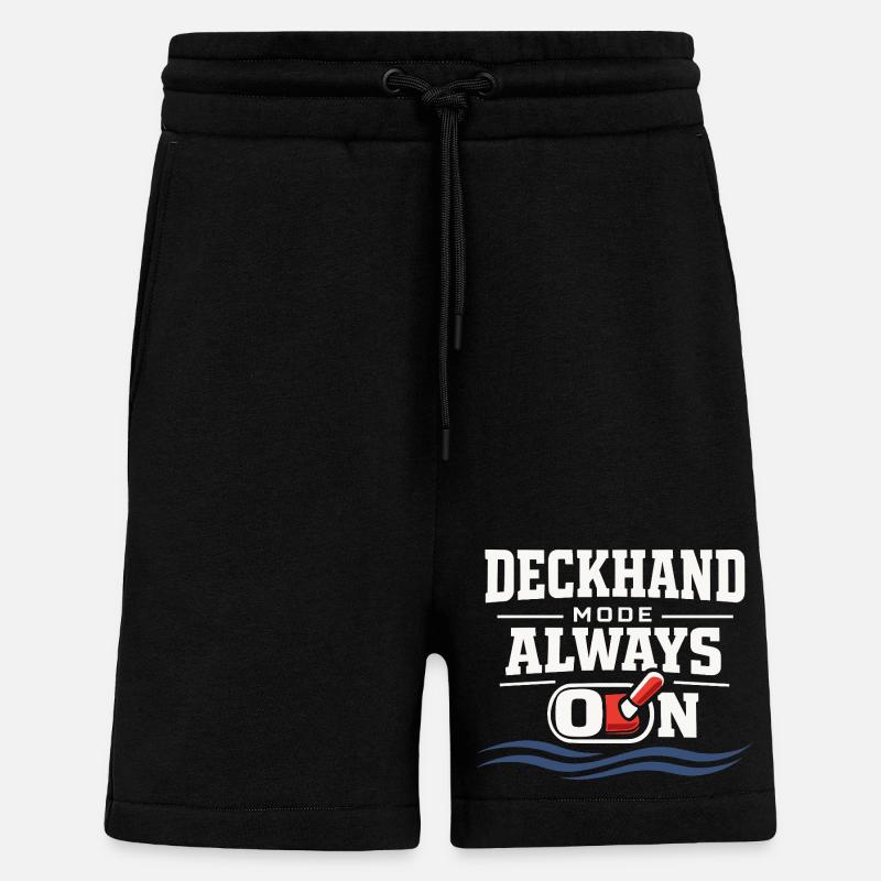 Seemannschaftsgeschenk Für Deckhand Ocean Work - Shorts - made by SPREAD - SOLID BLACK