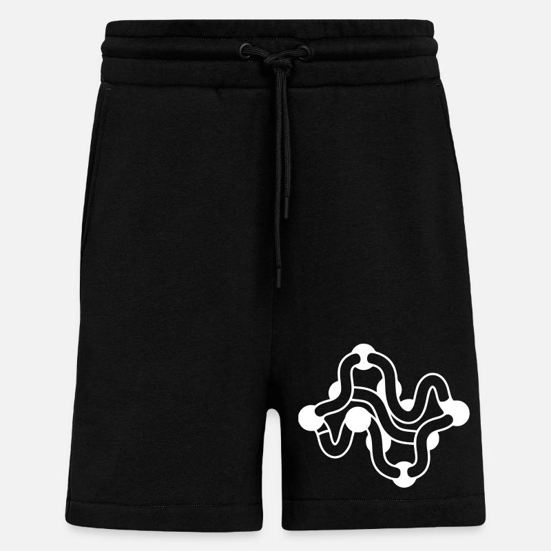 Protein Faltung Molekül Kette - Shorts - made by SPREAD - SOLID BLACK