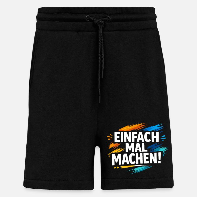 Einfach mal machen - Shorts - made by SPREAD - SOLID BLACK