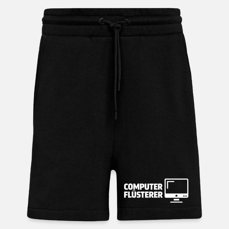 Computer Whisperer - Shorts - made by SPREAD - SOLID BLACK
