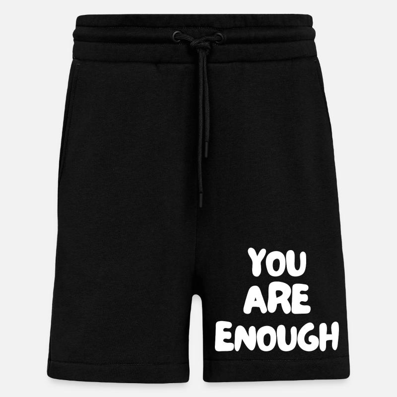 Du bist genug - Shorts - made by SPREAD - SOLID BLACK