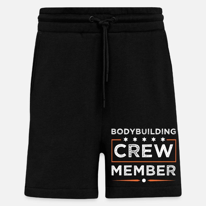 Équipe de culturisme - Short bio décontracté fabriqué en UE - SOLID BLACK