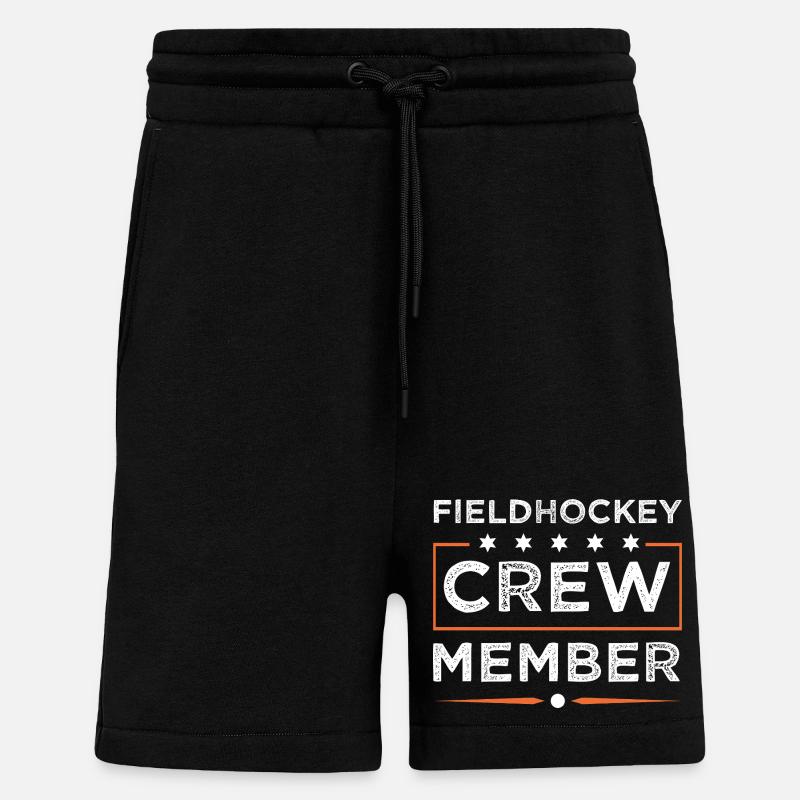 Équipe de hockey sur gazon - Short bio décontracté fabriqué en UE - SOLID BLACK