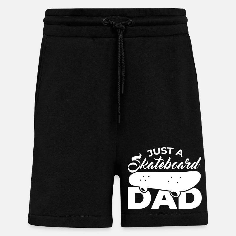 Juste un papa de skateboard - Short bio décontracté fabriqué en UE - SOLID BLACK