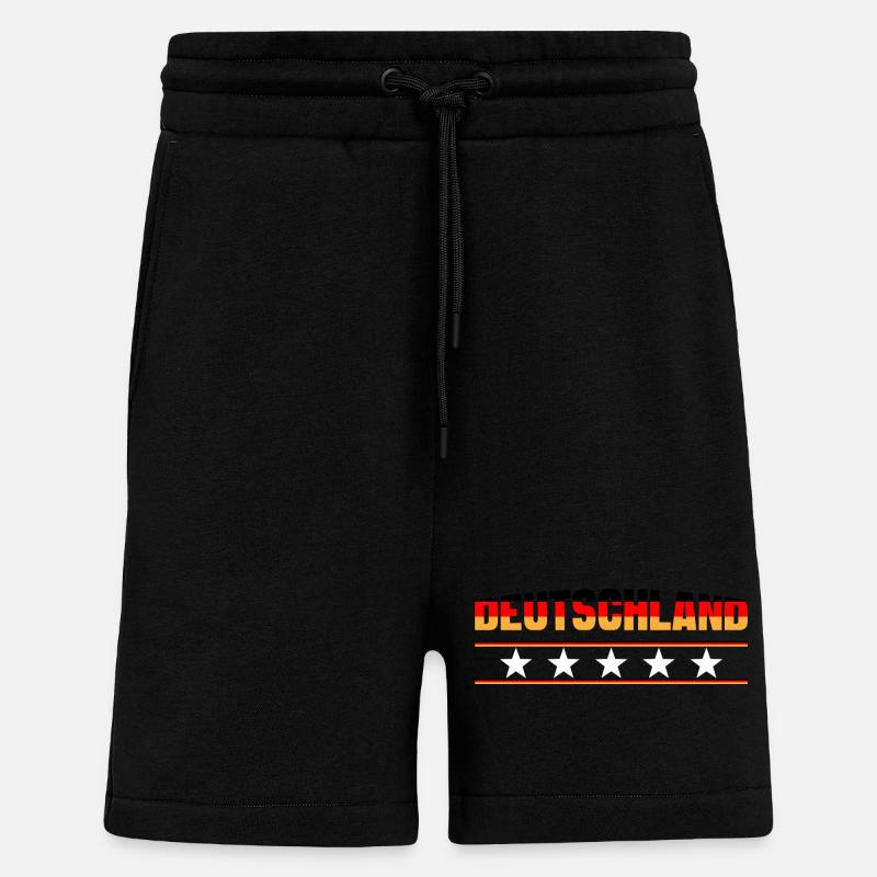 Deutschland Stern - Shorts - made by SPREAD - SOLID BLACK