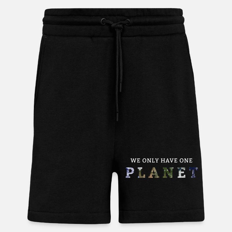 We Only Have One Planet - Shorts - made by SPREAD - SOLID BLACK