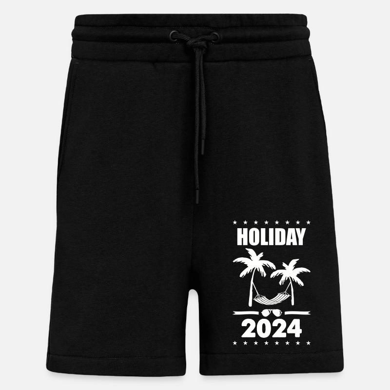 Vacances 2024 - Short bio décontracté fabriqué en UE - SOLID BLACK