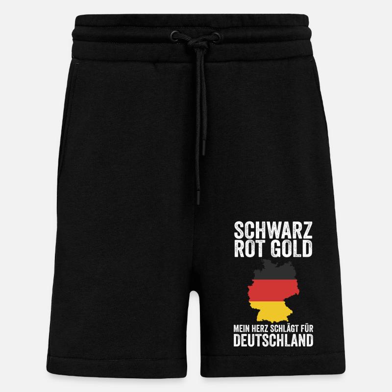 German German Germany - Shorts - made by SPREAD - SOLID BLACK