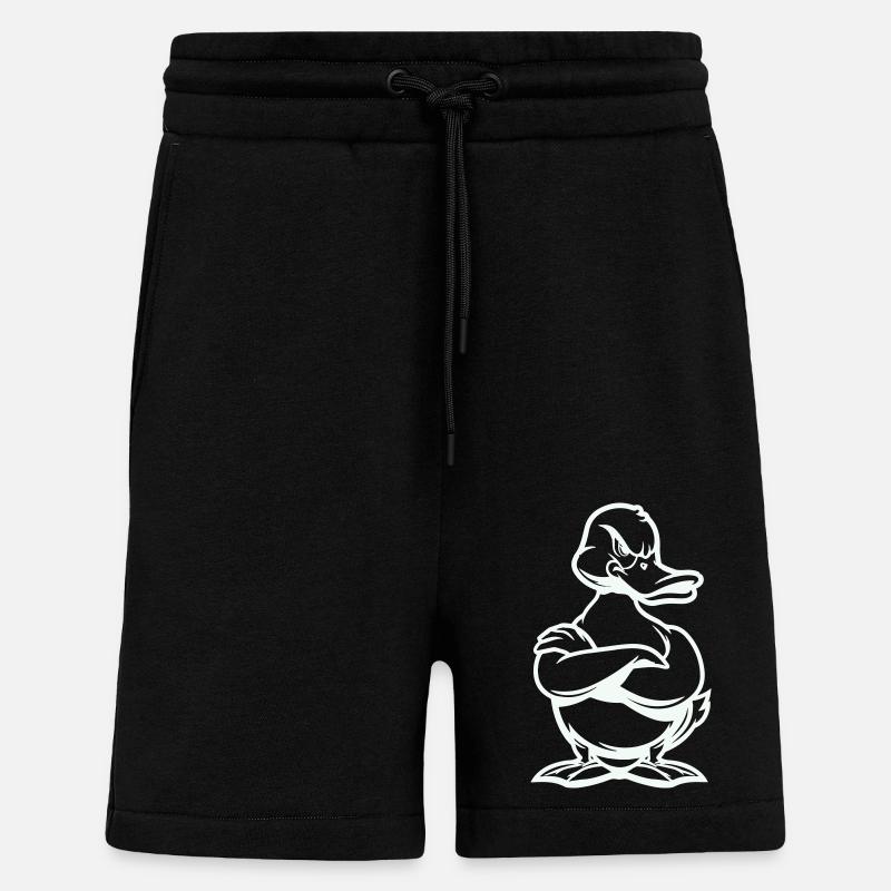 ente duck comic - Shorts - made by SPREAD - SOLID BLACK