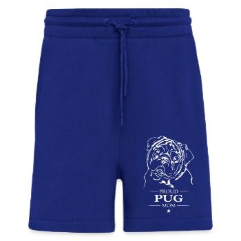Pug Mom Hunde Hund Mops Wilsigns - Shorts - made by SPREAD - Iconic Blue - Vorne