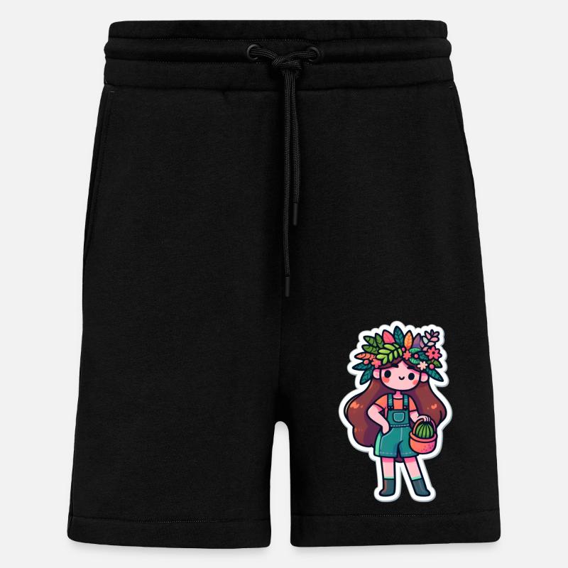 PFLANZEN-DAME - Shorts - made by SPREAD - SOLID BLACK