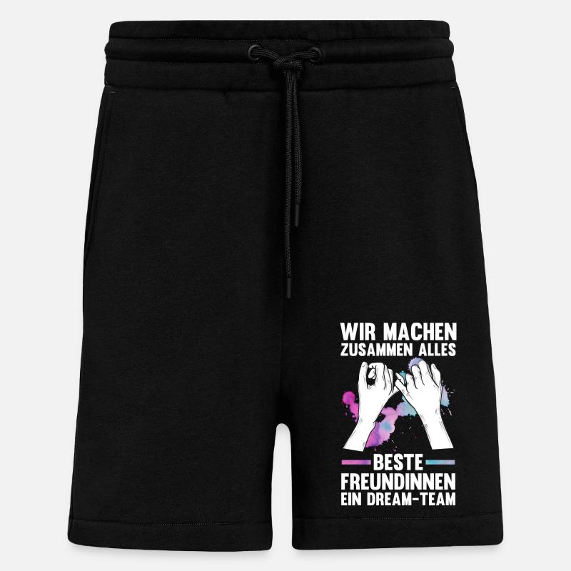Meilleur ami - Short bio décontracté fabriqué en UE - SOLID BLACK