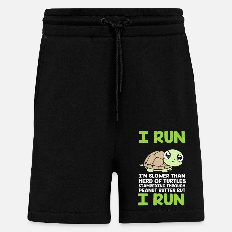 Marathonien Marathonien - Short bio décontracté fabriqué en UE - SOLID BLACK