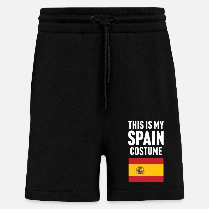 C’est mon costume d’Espagne - Short bio décontracté fabriqué en UE - SOLID BLACK