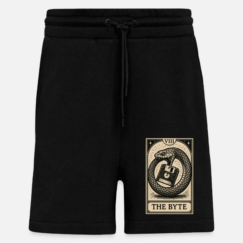 Data Hoarding Tarot – Das Byte - Shorts - made by SPREAD - SOLID BLACK