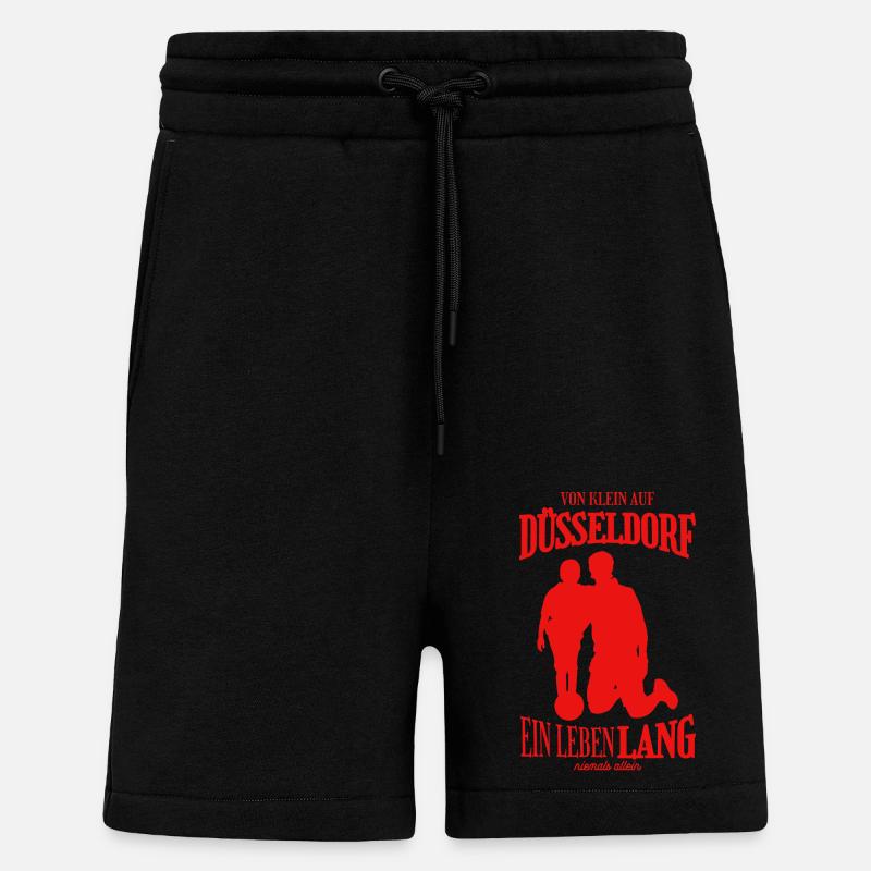 Düsseldorf Fußball Tradition Geschenk - Shorts - made by SPREAD - SOLID BLACK