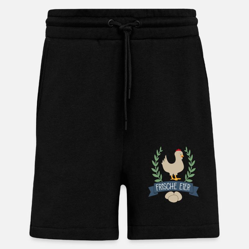 Frische Eier - Shorts - made by SPREAD - SOLID BLACK