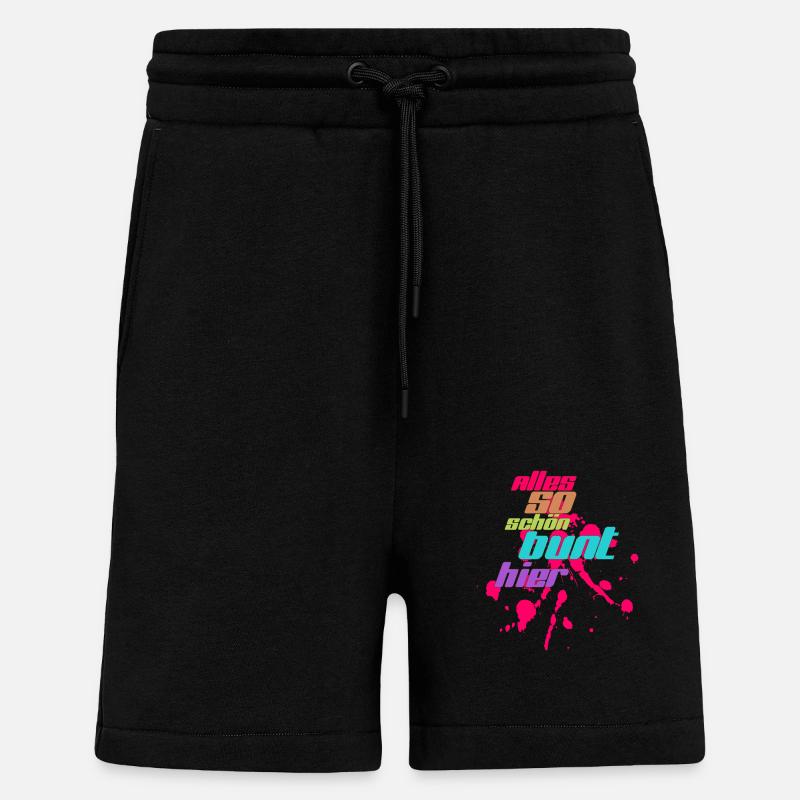 alles bunt - Shorts - made by SPREAD - SOLID BLACK