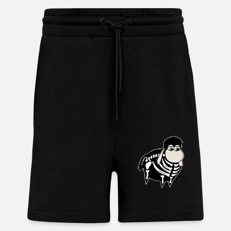 Wolly Sheepling Skeleton Gaming - Shorts - made by SPREAD - SOLID BLACK