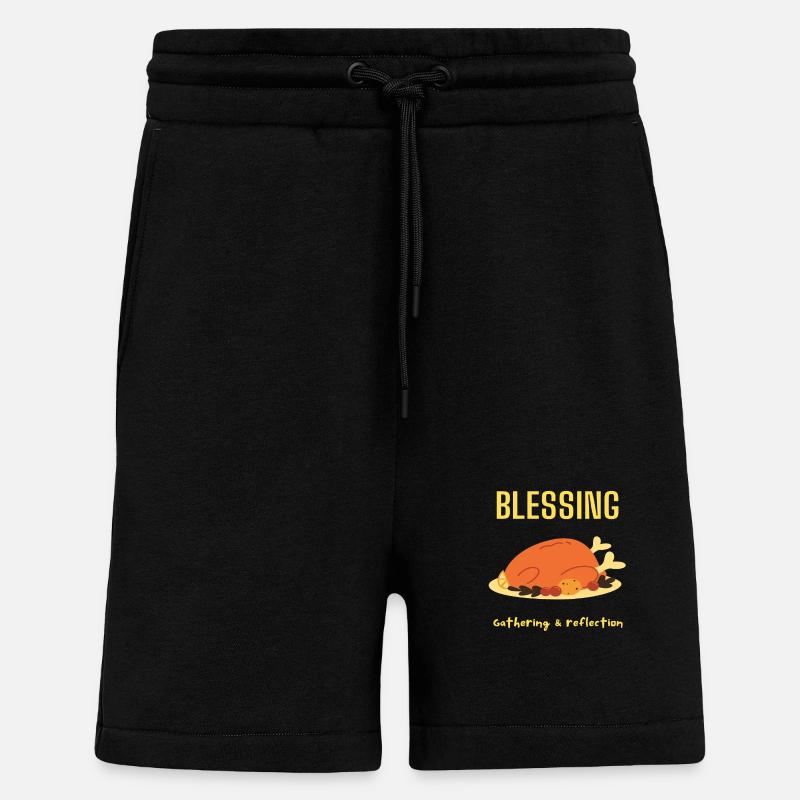 Gathering & reflection - Shorts - made by SPREAD - SOLID BLACK