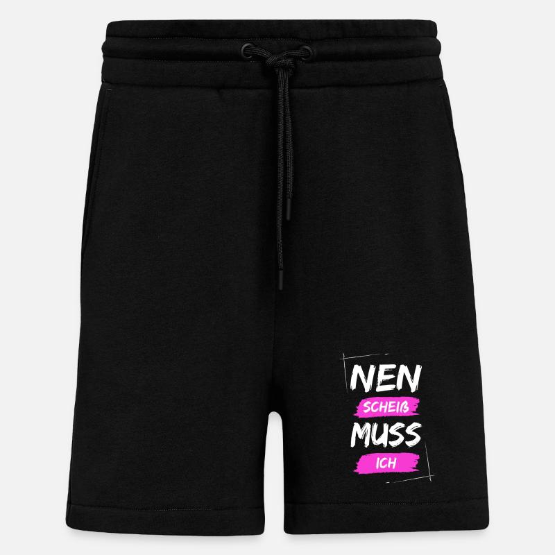 Nen scheiß muss ich - Shorts - made by SPREAD - SOLID BLACK