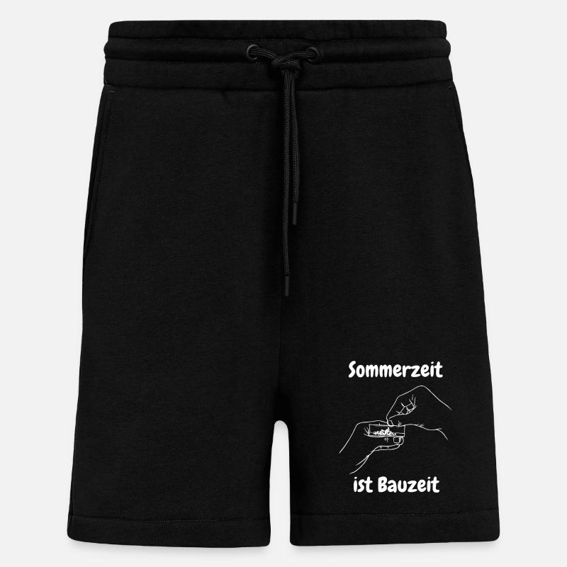 Sommerzeit ist Bauzeit - Shorts - made by SPREAD - SOLID BLACK