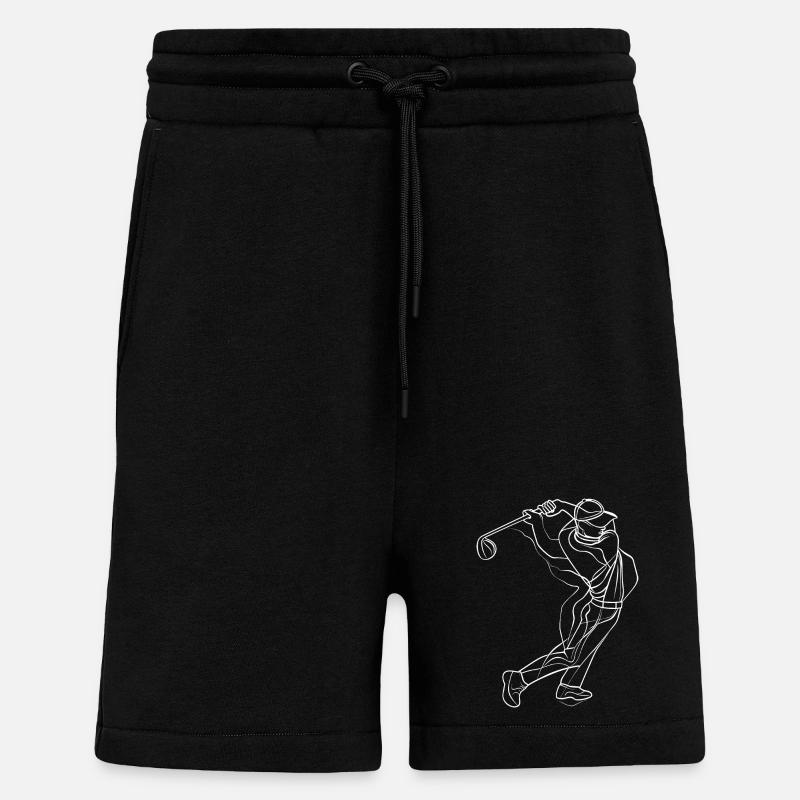 Golfer Skizze - Shorts - made by SPREAD - SOLID BLACK