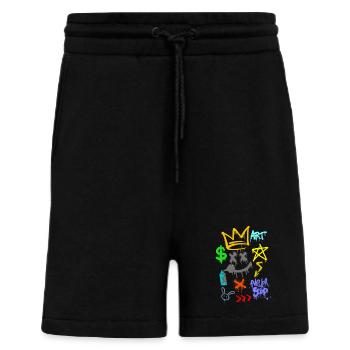 Graffiti-Künstler - Wandkunst - Urban Spray - Shorts - made by SPREAD - SOLID BLACK - Vorne