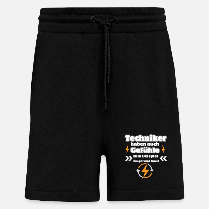Techniker Gefühle - Shorts - made by SPREAD - SOLID BLACK
