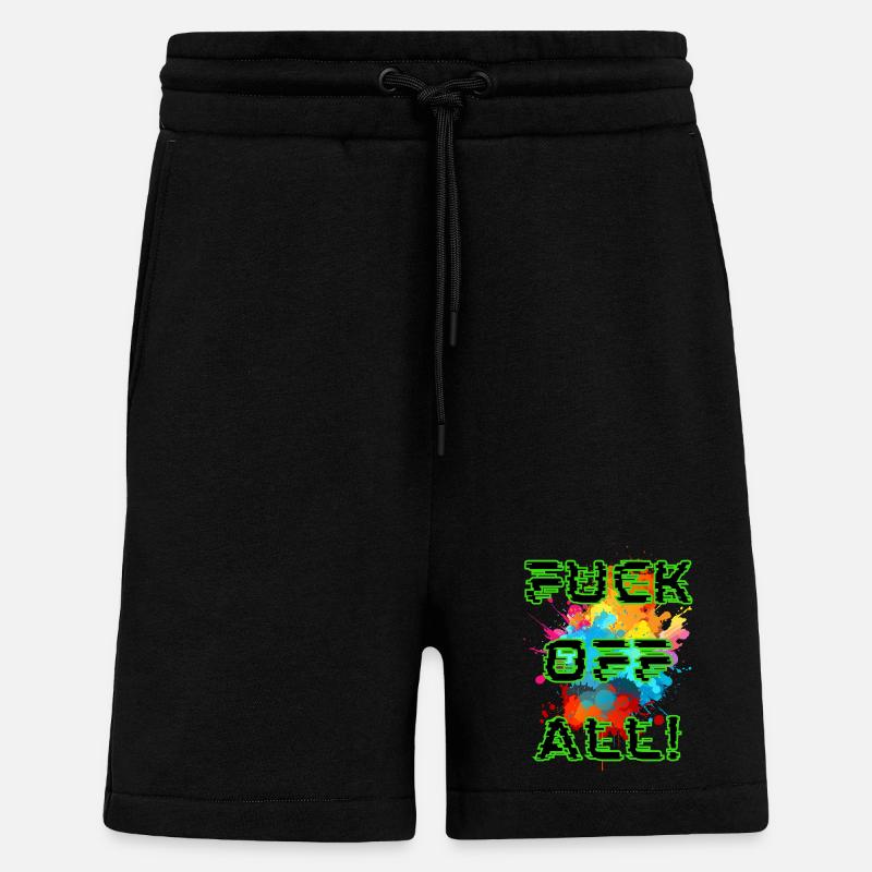 Punk-Farbexplosion - Shorts - made by SPREAD - SOLID BLACK