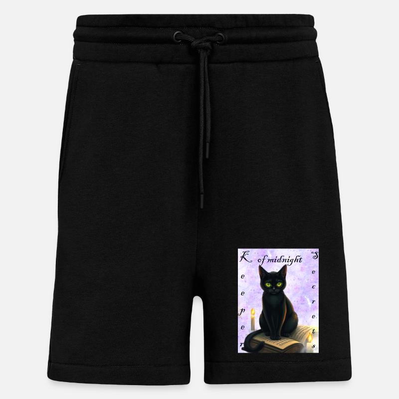 Gardien des secrets de minuit - Short bio décontracté fabriqué en UE - SOLID BLACK