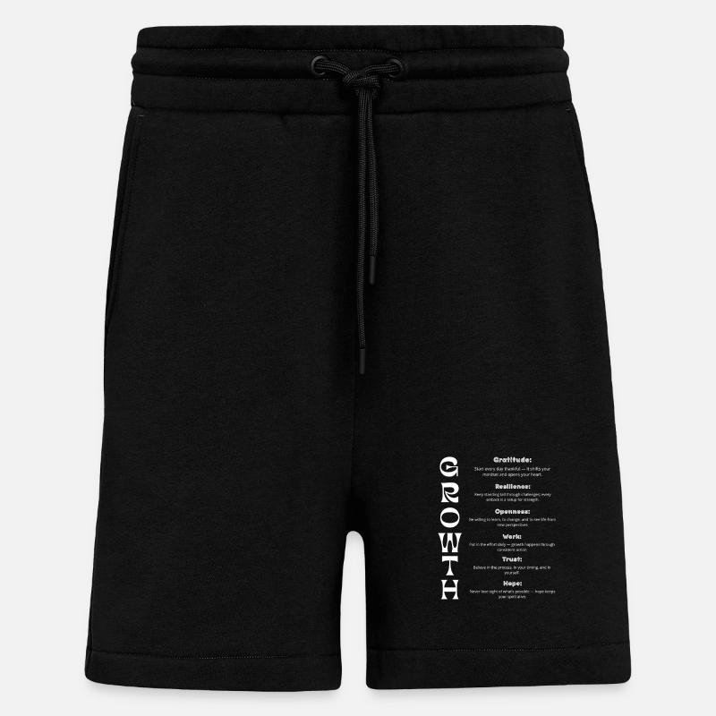 Growth Development - Shorts - made by SPREAD - SOLID BLACK